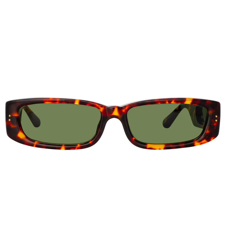 LINDA FARROW TALITA RECTANGULAR SUNGLASSES 