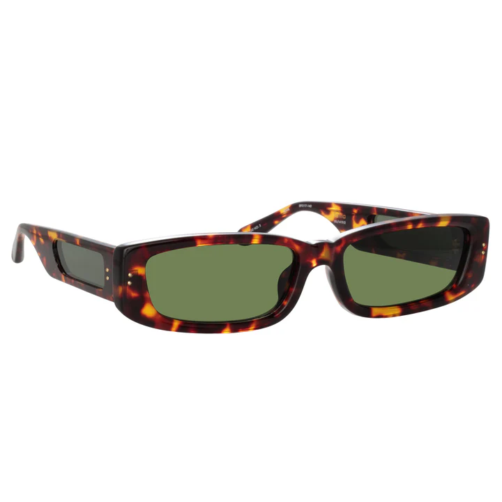 LINDA FARROW TALITA RECTANGULAR SUNGLASSES 