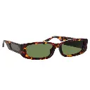 LINDA FARROW TALITA RECTANGULAR SUNGLASSES 