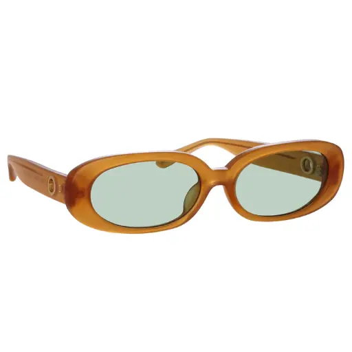 [LINDA_FARROW  Cara LFL/1252/12 59  23] LINDA FARROW CARA OVAL SUNGLASSES 